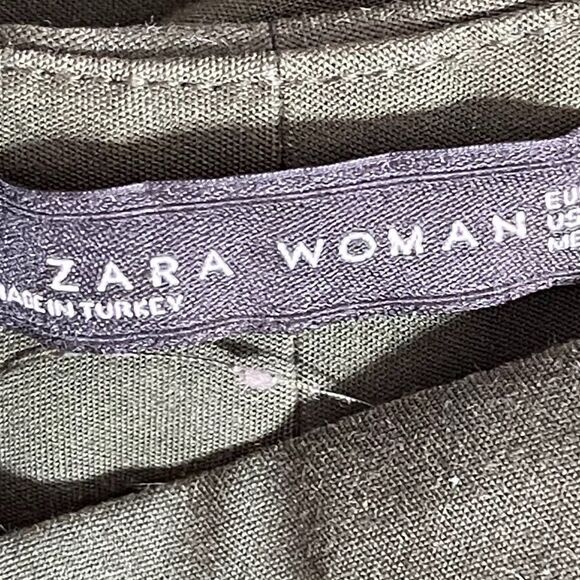Zara‎ Woman Army Green Dress Pants Sz XS - Picture 3 of 4
